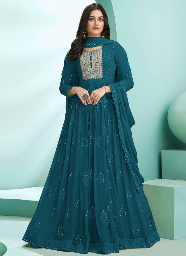 Kalpi Designer Heavy Wedding wear Georgette Embroidery With Diamond Work Suit Collection